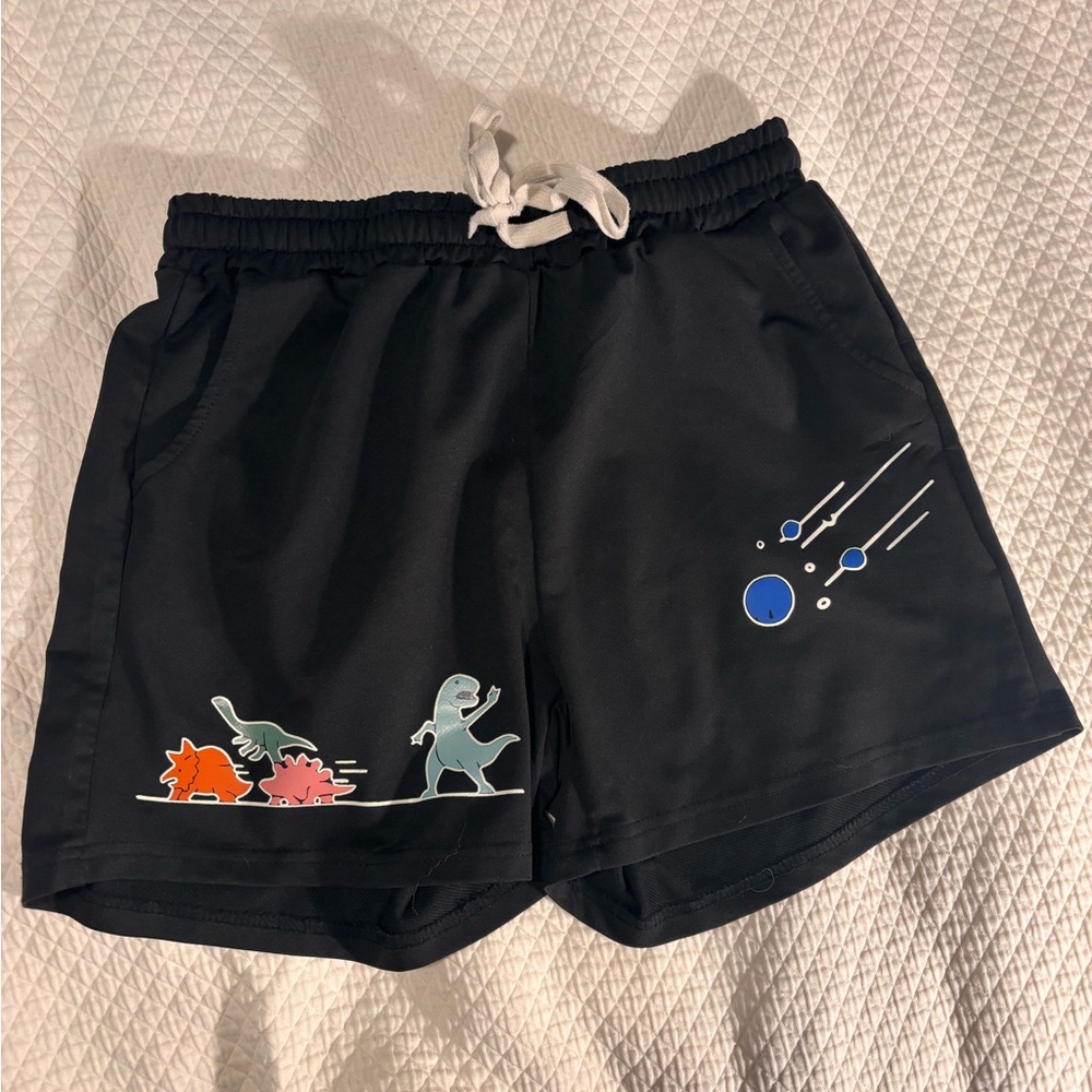 Black Dinosaur Men’s Shorts Size Small